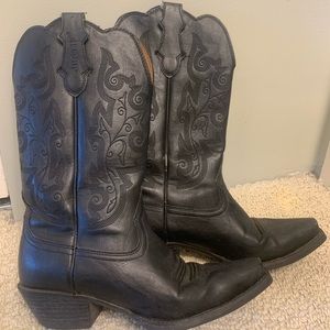 Justin Cowboy Boots - Black